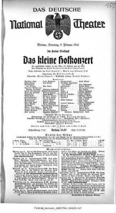 Das kleine Hofkonzert
