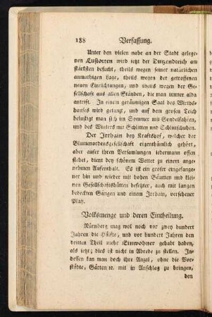 Volksmenge und deren Eintheilung.