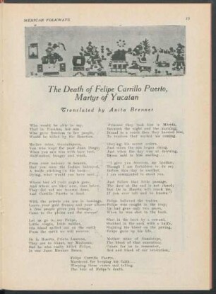 The Death of Felipe Carrillo Puerto, Martyr of Yucatan