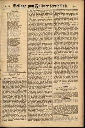 Zweite Ausgabe vom Samstag, den 02. November 1895.