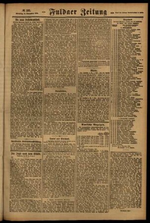 Zweite Ausgabe vom Dienstag, den 08. November 1921.