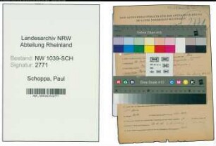 Entnazifizierung Paul Schoppa , geb. 19.07.1896 (Hilfsarbeiter)