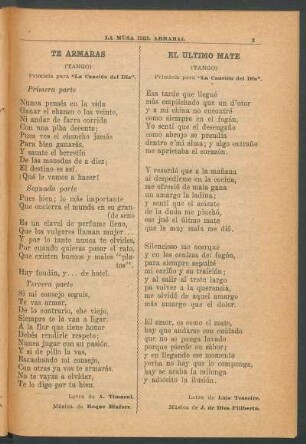 El último mate : (Tango)