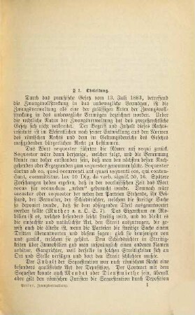Die Zwangsverwaltung von Grundstücken nach dem preußischen Gesetze vom 13. Juli 1883 : Für die Praxis, unter Berücksichtigung der Rechtsprechung des Reichsgerichts und Obertribunals, dargestellt von Heinrich Peiser