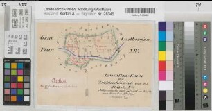 Ladbergen (Ladbergen), Teilung der Zwölfwochenwiese und des Winkels, Brouillonkarte