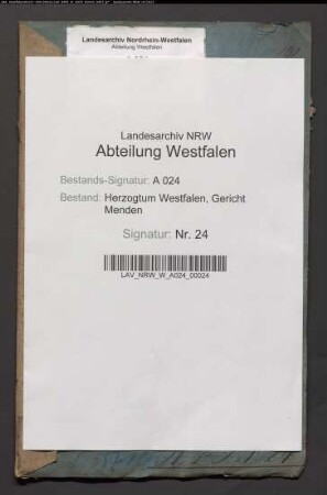 Testament Joan Wilh. Schmidt, Menden