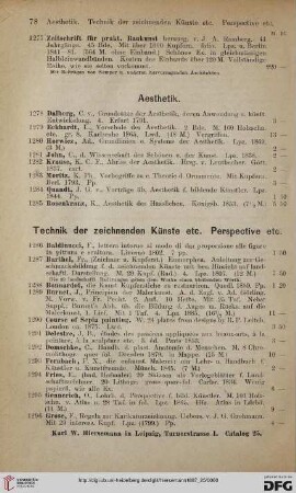Technik der zeichnenden Künste etc. Perspective etc (Nr. 1286 - 1315)