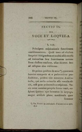 Sectio IX. De Voce Et Loquela