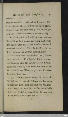 100. Die Bildhauerkunst