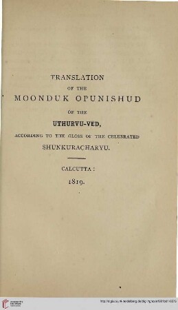 Translation of the Moonduk Oopunishad of the Uthurvu-Ved