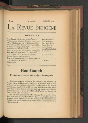 Nr. 54, 5e Année. Octobre 1910.