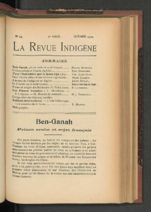 Nr. 54, 5e Année. Octobre 1910.