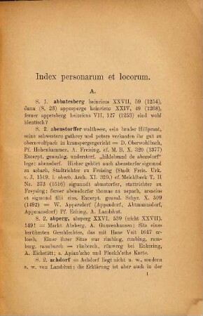 Kleine Beiträge zur Kritik und Erklärung der Monumenta Boica im Anschluss an den General-Index Teil II zu Bd. XV - XXVII