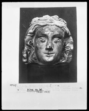Fragment einer weiblichen Heiligen (Madonna?),