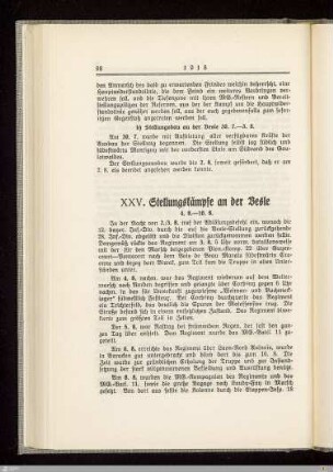 XXV. Stellungskämpfe an der Vesle