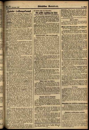 Zweite Ausgabe vom Freitag, den 05. November 1937.