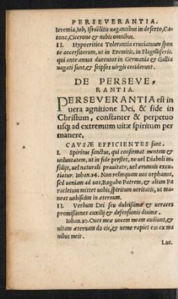 [VIII.] De Perseverantia.