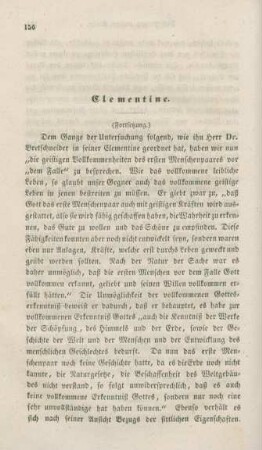 156-182 Clementine : Fortsetzung