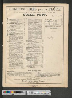 Compositions pour la flûte avec et sans accompagnement de piano : op. 237: [viertes] Concertstück üb. d. engl. Volkslied "Long, long ago"