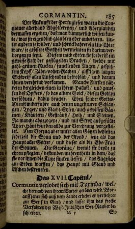 Das XVII. Capitul.
