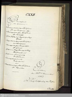 CXXII., 26. November 1857