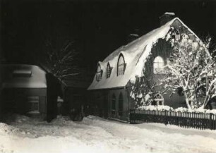 Schlettau. Alte Schmiede beim Schloß. Nachtaufnahme