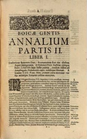 Boicae Gentis Annalium Pars ... : ad Serenissimum Principem ... Ferdinandum Mariam, Utriusque Bavariae, & Palatinus Superioris Ducem, ..., 2