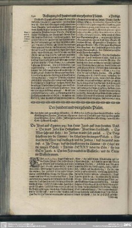 Die Predigten über den hundert und vierzehenden Psalm