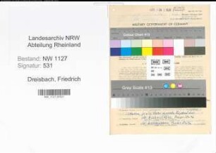 Entnazifizierung Friedrich Dreisbach , geb. 10.11.1898 (Lehrer)