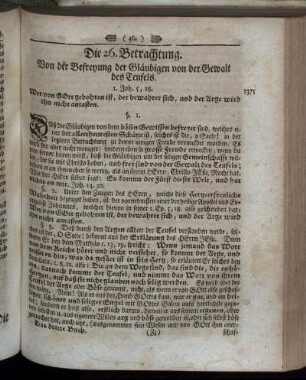 Die 26. Betrachtung. Von der Befreyung der Gläubigen von der Gewalt des Teufels – Die 30. Betrachtung. Von der Schenckung und Einwohnung des Heiligen Geistes