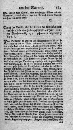 Canut der Große, oder der Streit der kindlichen und ehelichen Liebe, eine Heldengeschichte. T.1-4.
