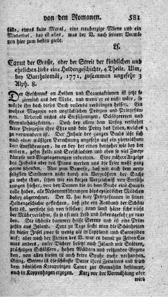 Canut der Große, oder der Streit der kindlichen und ehelichen Liebe, eine Heldengeschichte. T.1-4.