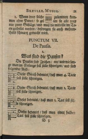 Punctum VII. De Pausis.