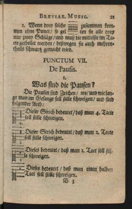 Punctum VII. De Pausis.