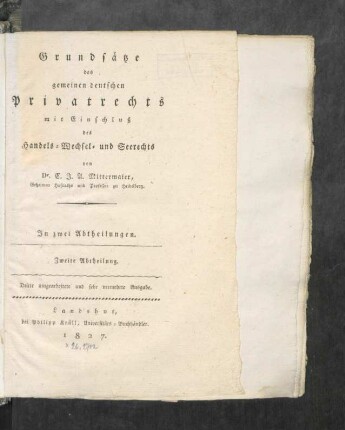 2: 2 : In zwei Abtheilungen