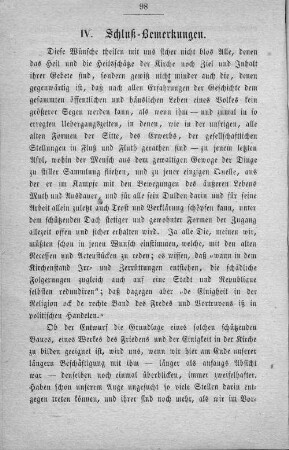 IV. Schluß-Bemerkungen.