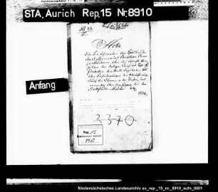 Die Beschwerde der Hausleute M.R. Meents und Chr. Onnen in Berdum über die schlechte Abwässerung im Amt Wittmund