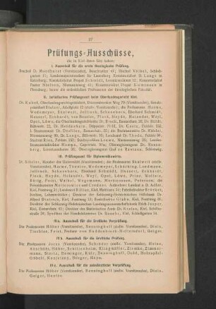 Prüfungs-Ausschüsse,