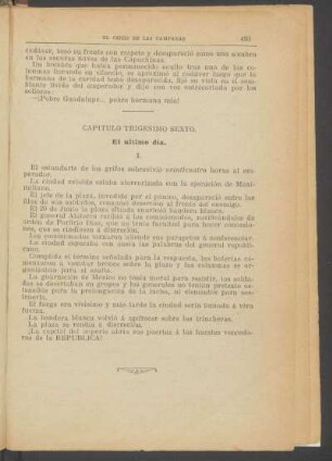 Capítulo trigésimo sexto. - El último día.