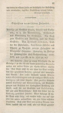 37-42 Schriften vermischten Inhalts