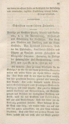 37-42 Schriften vermischten Inhalts