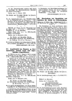 Beurlaubung von Angestellten und Arbeitern für Zwecke der Leibesübungen : [Allgemeine Verwaltungssachen] ; [Amtliche Erlasse] ; [Amtlicher Teil]