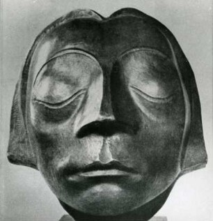 Ernst Barlach, Kopf des schwebenden Engels, auch Güstrower Ehrenmal, Bronze, 1927
