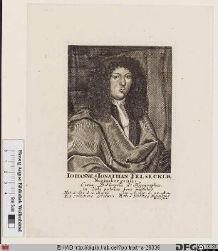 Bildnis Johann Jonathan Felsecker
