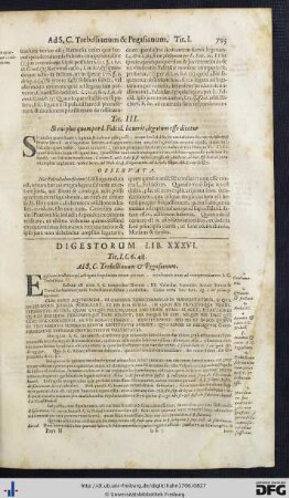Digestorum Lib. XXXVI - XL.