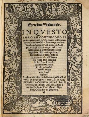 Exercitio spirituale