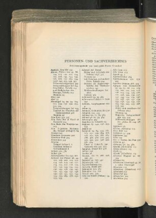 Personen- und Sachverzeichnis
