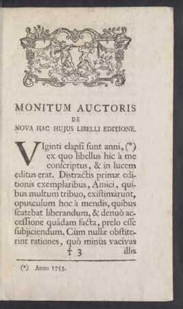 Monitum auctoris [...]