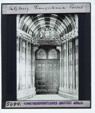 Salzburg, Franziskanerkirche : Westportal