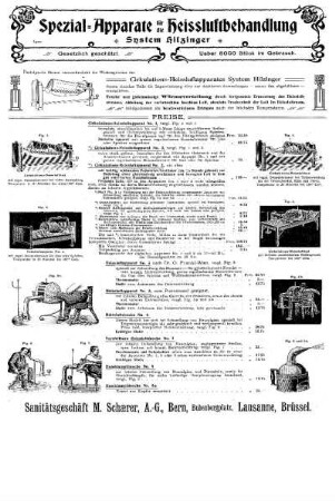 Spezial-Apparate für die Heissluftbehandlung, System Hilzinger
